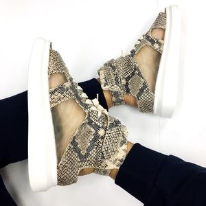Snake skin sneaker sandal